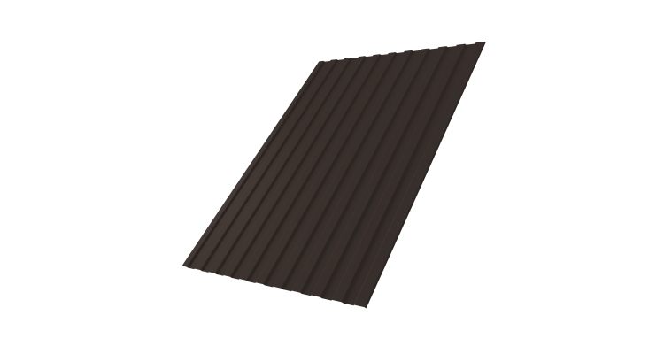 Профнастил С8А GL 0,5 Rooftop Бархат RR 32 темно-коричневый