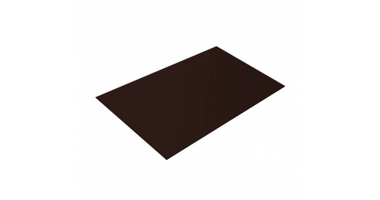 Плоский лист 0,5 GreenCoat Pural RR 887 шоколадно-коричневый (RAL 8017 шоколад)