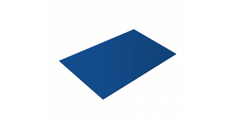 Плоский лист 0,4 PE с пленкой RAL 5005 сигнальный синий