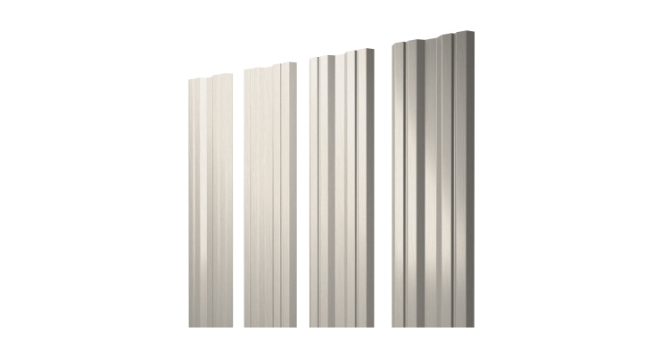 Штакетник Twin с прямым резом 0,45 Print Elite Milky Wood TwinColor