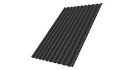 Профнастил С21R GL 0,5 Rooftop Бархат RAL 7016 антрацитово-серый