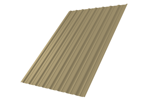 Профнастил С10A 0,7 PE RAL 1014 слоновая кость