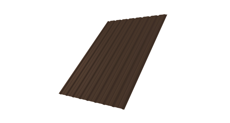 Профнастил С10В 0.4 РЕ-Double RAL 8017 шоколад