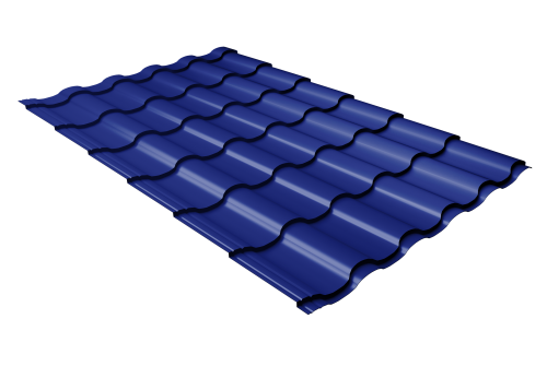 Профиль волновой кредо 0,45 PE RAL 5002 ультрамариново-синий