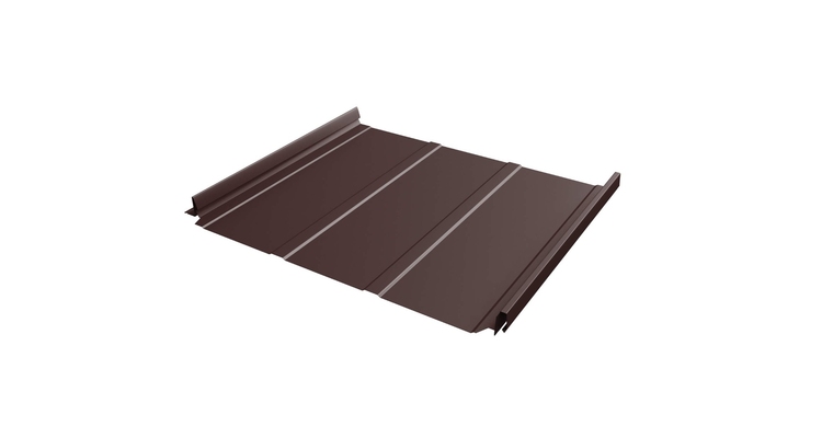Кликфальц Pro Line 0,5 Rooftop Бархат с пленкой на замках RAL 8017 шоколад