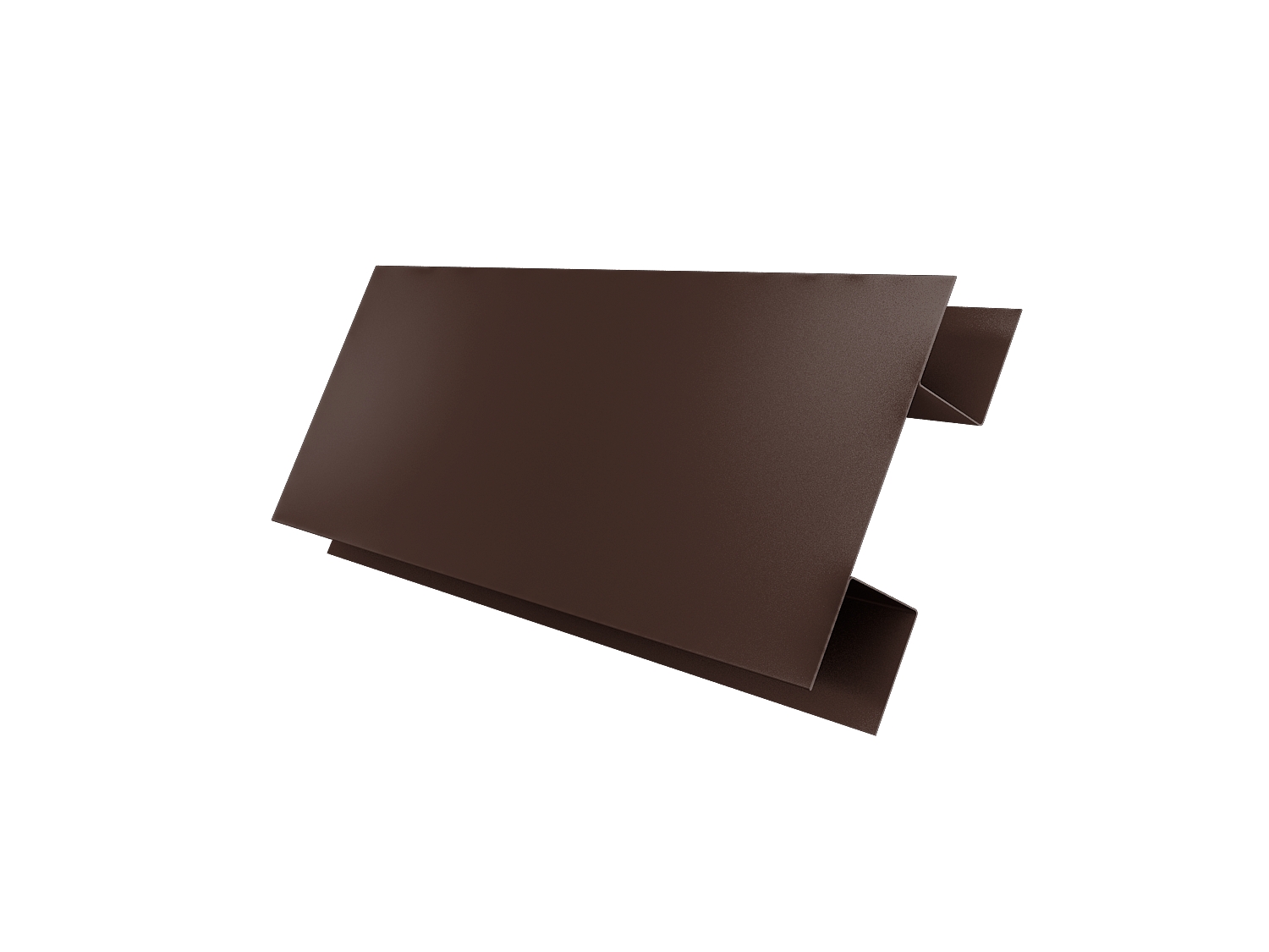 Планка H-образная Экобрус PurLite Matt RAL 8017 шоколад