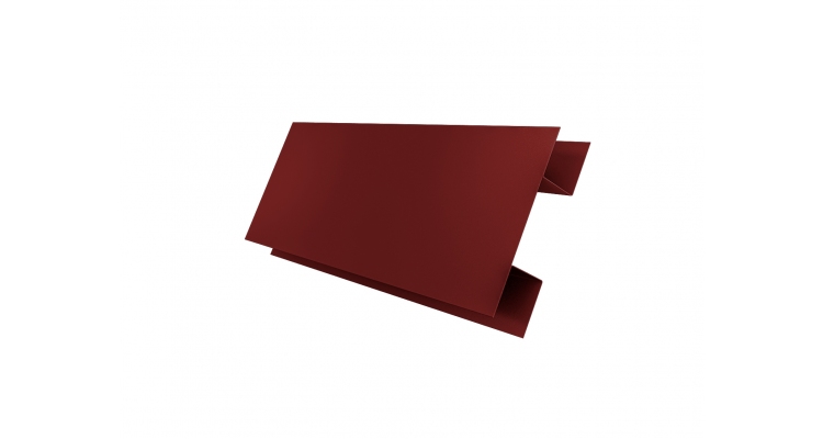 Планка H-образная Экобрус Satin с пленкой RAL 3011 коричнево-красный