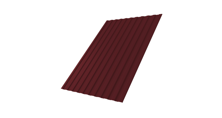 Профнастил С8А 0,45 PE-Double RAL 3005 красное вино