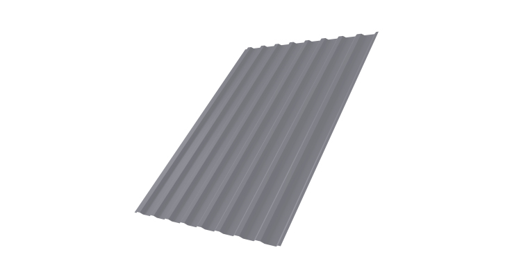 Профнастил С20В 0,45 Drap RAL 7004 сигнальный серый