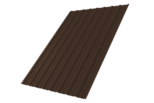 Профнастил С10A 0,4 PE RAL 8017 шоколад