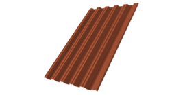 Профнастил НС35R 0,5 Velur X RAL 8004 терракота