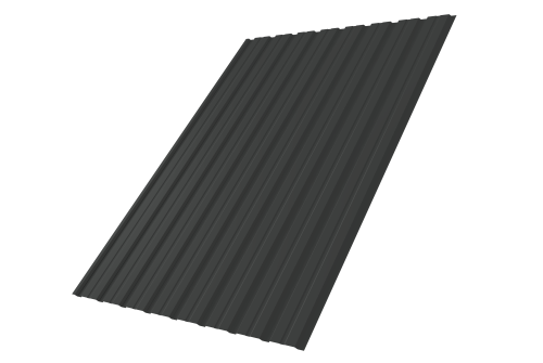 Профнастил С10B 0.45 PE RAL 7016 антрацитово-серый