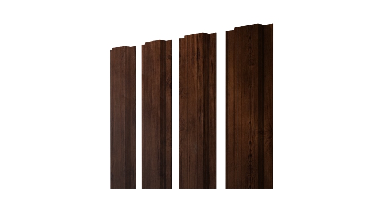 Штакетник Прямоугольный с прямым резом 0,45 Print Premium Cherry Wood Fresh TwinColor