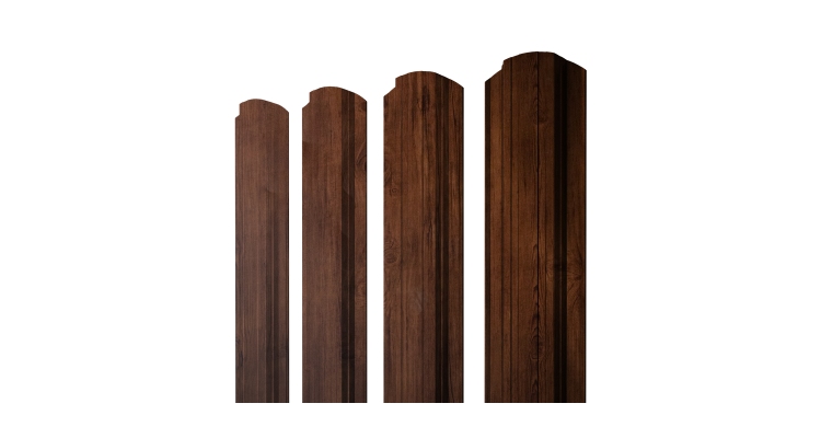 Штакетник Прямоугольный фигурный 0,45 Print Premium Cherry Wood Fresh TwinColor
