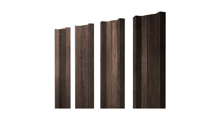 Штакетник М-образный А с прямым резом 0.45 Print Premium Almond Wood Fresh