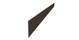 Ламель забора жалюзи Palermo стартовая/финишная для калиток и ворот 0,45 Drap TX RR 32 темно-коричневый