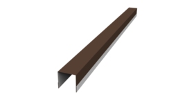 Планка вертикальная обратная для забора жалюзи Palermo 0,45 Drap TX RAL 8017 шоколад (1,8м)