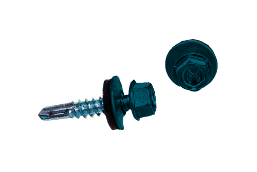 Саморез по металлу Daxmer 5,5х25 RAL 5009 (250) сверло №3