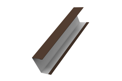 Крышка жалюзи Milan,Tokyo 0,5 Satin RAL 8017 шоколад (3м)