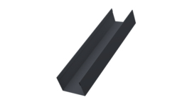 Стойка жалюзи Milan,Tokyo 0,45 Drap-double TX RAL 7024 мокрый асфальт (3м)